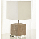 Настольная лампа деревянная с белым абажуром Wooden Table Lamp варинант исполнения - 1 | Loft Concept в Новосибирске