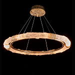 Люстра в форме кольца с золотым декором Warm Heavenly Light варинант исполнения - 2 | Loft Concept в Новосибирске