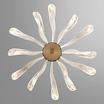 Люстра с крупными рельефным декором в виде лепестков 60 см Ethereal Bloom варинант исполнения - 4 | Loft Concept в Новосибирске