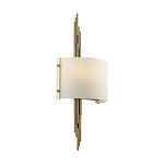 Бра с изогнутым плафоном на бронзовом основании с вертикальным декором из металлических трубок Sohne варинант исполнения - 7 | Loft Concept в Новосибирске