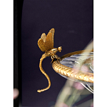 Чаша из прозрачного стекла с рельефным ободком и фигурками стрекоз Eden Garden варинант исполнения - 4 | Loft Concept в Новосибирске