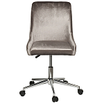 Кресло офисное с обивкой из серого велюра Stylish Velor Office Chair варинант исполнения - 6 | Loft Concept в Новосибирске