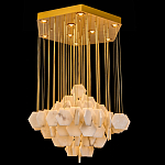 Люстра с фигурными подвесками из натурального камня Glowing Spheres варинант исполнения - 1 | Loft Concept в Новосибирске