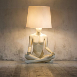 Лампа MANNEQUIN LAMP с абажуром телесный замок варинант исполнения - 5 | Loft Concept в Новосибирске