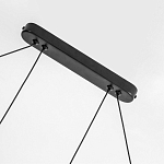 Светодиодная люстра Black LED Circle and Oval Lamp варинант исполнения - 3 | Loft Concept в Новосибирске