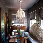 Люстра белая с несколькими ярусами деревянных палочек Bright Wooden Chandelier варинант исполнения - 5 | Loft Concept в Новосибирске