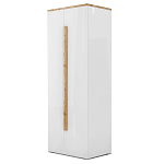 Шкаф платяной с белым глянцевым фасадом Grace of Furniture варинант исполнения - 2 | Loft Concept в Новосибирске