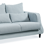 Диван Seldon с мягкими подушками голубое букле варинант исполнения - 6 | Loft Concept в Новосибирске