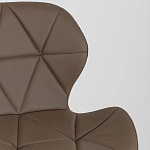 Стул с коричневым сиденьем из экокожи JEROEN варинант исполнения - 7 | Loft Concept в Новосибирске
