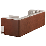 Трехместный диван Richmond с кожаной отделкой варинант исполнения - 3 | Loft Concept в Новосибирске