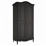 Шкаф черный из массива бука в стиле прованс Black Provence варинант исполнения - 3 | Loft Concept в Новосибирске