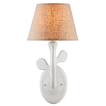 Бра с белым каркасом и тканевым абажуром Natural Stems варинант исполнения - 2 | Loft Concept в Новосибирске