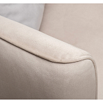 Диван двухместный раскладной светло-серый с кантом Pride варинант исполнения - 6 | Loft Concept в Новосибирске