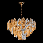 Люстра с многослойными белыми и прозрачными подвесками Character Chandelier варинант исполнения - 4 | Loft Concept в Новосибирске