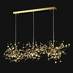 Люстра подвесная из трех частей с металлическими круглыми элементами Terzani Argent варинант исполнения - 5 | Loft Concept в Новосибирске