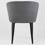 Мягкое кресло на металлических ножках Shaggy Dark Grey варинант исполнения - 3 | Loft Concept в Новосибирске