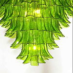Люстра из семи ярусов зеленого стекла Independence варинант исполнения - 7 | Loft Concept в Новосибирске