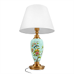 Настольная лампа голубая с изображением птиц Slip Away варинант исполнения - 3 | Loft Concept в Новосибирске