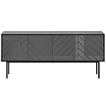 Длинная тумба с зеркальным декором Serena варинант исполнения - 11 | Loft Concept в Новосибирске