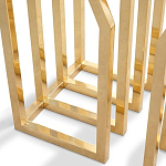 Консоль с чёрной столешницей и золотым фигурным основанием Cosmo варинант исполнения - 1 | Loft Concept в Новосибирске