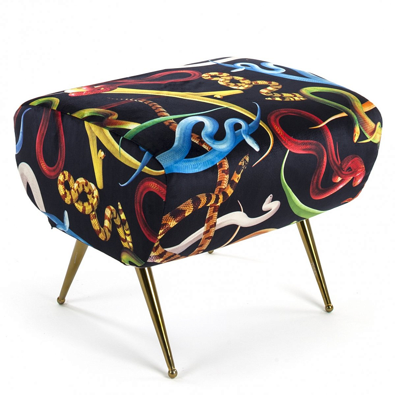 Оттоманка Seletti Pouf Snakes Мульти Латунь в Новосибирске | Loft Concept 