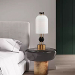 Настольная лампа в виде фонаря с белым фактурным абажуром Echoes of Light варинант исполнения - 7 | Loft Concept в Новосибирске