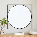 Зеркало в черной металлической раме Urban Style Mirror варинант исполнения - 3 | Loft Concept в Новосибирске