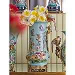 Ваза с птичкой из фарфора с бронзовыми элементами Garden of Eden варинант исполнения - 7 | Loft Concept в Новосибирске