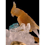 Люстра круглая на золотом каркасе с птичками и цветочным декором Miscellaneous herbs варинант исполнения - 3 | Loft Concept в Новосибирске