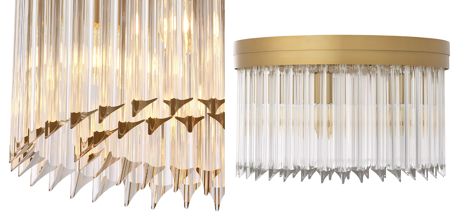 Потолочный светильник Eichholtz Ceiling Lamp Evina Потолочный светильник Eichholtz Ceiling Lamp Evina - Loft-Concept в Новосибирске