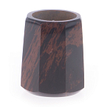 Подсвечник из натурального камня обсидиан со свечой Stone Candlestick варинант исполнения - 1 | Loft Concept в Новосибирске