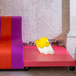 Настольная дизайнерская лампа Poltronova Passiflora Yellow Table Lamp варинант исполнения - 4 | Loft Concept в Новосибирске