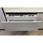 Угловой кухонный гарнитур Жемчужный белый Серый Clarke Kitchen Set White Grey варинант исполнения - 9 | Loft Concept в Новосибирске