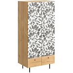 Шкаф с принтом Leaf bouquet варинант исполнения - 1 | Loft Concept в Новосибирске