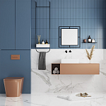 Настенное зеркало квадратной формы в черной металлической раме CORNER MIRROR BLACK варинант исполнения - 3 | Loft Concept в Новосибирске