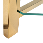 Стеллаж золото с прозрачными стеклянными полками Safekeeping варинант исполнения - 3 | Loft Concept в Новосибирске