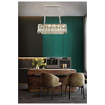 Люстра овальная с хрустальными подвесками Roul Crystal Light варинант исполнения - 8 | Loft Concept в Новосибирске