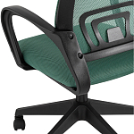 Офисное кресло с основанием из черного пластика Desk chairs Green варинант исполнения - 7 | Loft Concept в Новосибирске