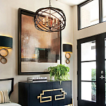 Люстра черная из эллиптических элементов Overlapping Orbits варинант исполнения - 2 | Loft Concept в Новосибирске