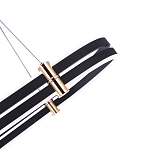 Люстра светодиодная в форме овала из акрила и алюминия с пультом для регулировки света Ring Horizontal Anthracite варинант исполнения - 3 | Loft Concept в Новосибирске