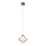 Подвесной светильник с плафоном из фактурного прозрачного стекла Light Ensemble варинант исполнения - 3 | Loft Concept в Новосибирске