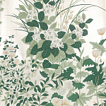 Обои ручная роспись Uki Hana Original Colourway on 12 Carat White Gold gilded paper варинант исполнения - 1 | Loft Concept в Новосибирске