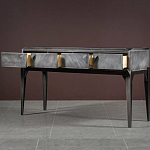 Консоль прямоугольная серая с 4-мя выдвижными ящиками Grany варинант исполнения - 3 | Loft Concept в Новосибирске