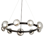 Светодиодная кольцевая люстра IONA Сhandelier black варинант исполнения - 1 | Loft Concept в Новосибирске