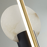 Бра с круглым плафоном из алебастра и бронзовой декоративной стрекозой 65 Alaris  варинант исполнения - 6 | Loft Concept в Новосибирске