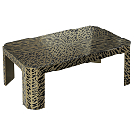 Дизайнерский кофейный стол с рисунком леопард Neytiri Beige Leopard варинант исполнения - 1 | Loft Concept в Новосибирске