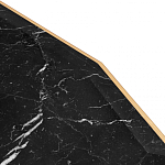 Консоль с чёрной столешницей и золотым фигурным основанием Cosmo варинант исполнения - 4 | Loft Concept в Новосибирске