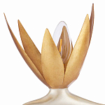 Торшер с 3-мя плафонами в виде цветов Golden Bird of Paradise варинант исполнения - 1 | Loft Concept в Новосибирске