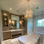 Люстра белая с несколькими ярусами деревянных палочек Bright Wooden Chandelier варинант исполнения - 8 | Loft Concept в Новосибирске