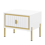 Тумба прикроватная белая с ящиком Antique Order варинант исполнения - 1 | Loft Concept в Новосибирске